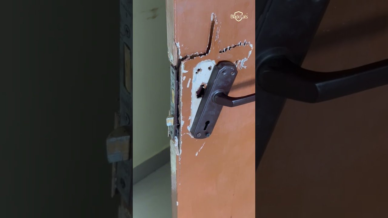 Empty house with stripped electrical switch boxes and an open balcony door without a grille